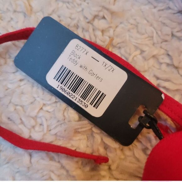 Nwt Mapale Red Lace Bra with Garters SEXXXXY - Picture 6 of 9